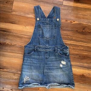 The Children's Place Blue Denim Overall Dress